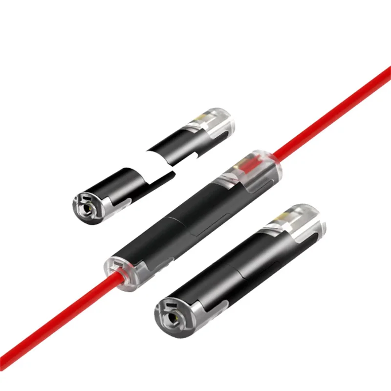 10/20/50Pcs 1-Way Quick Connection Cable Connector No Soldering Single Wire with Locking Plug-In Type Easy and Quick Wiring