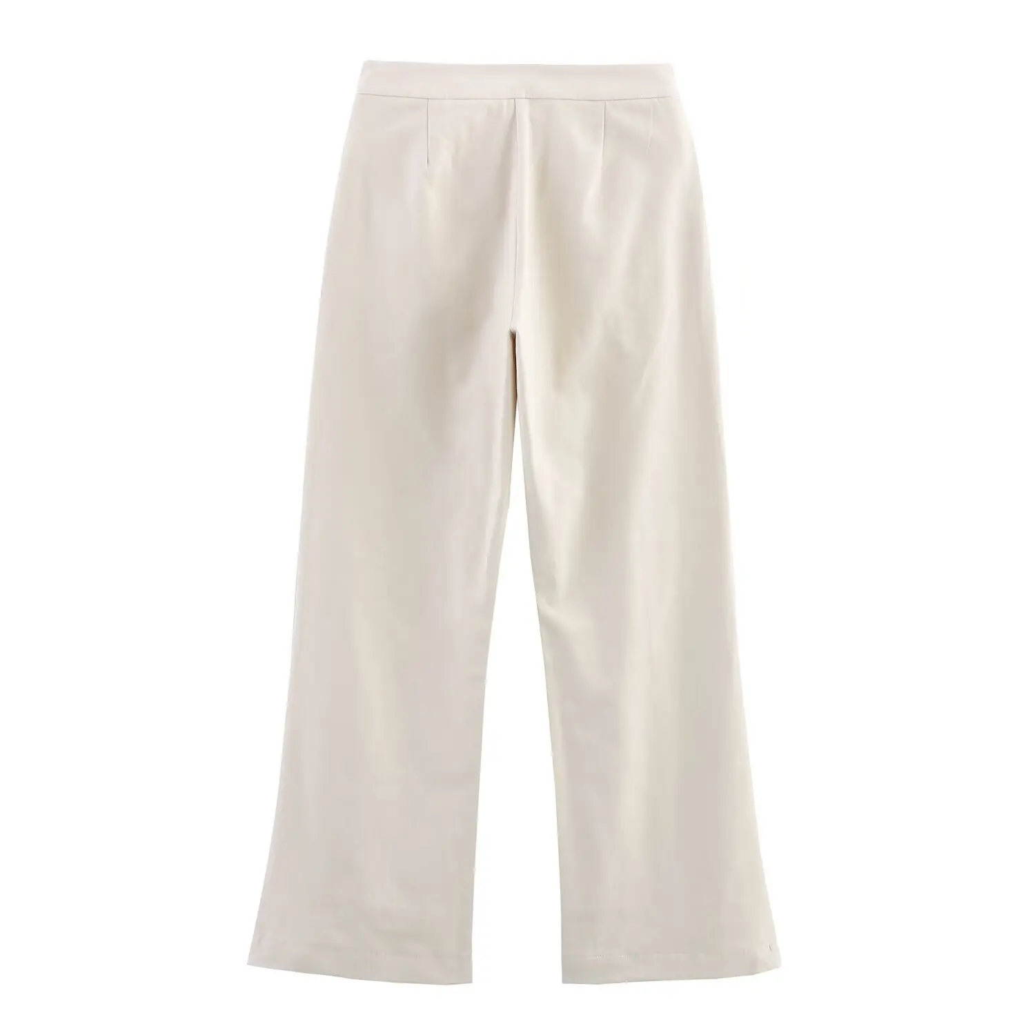 Women's Retro Loose Suit Pants Set Double-breasted Lapel Commuter Blazer High Waist Zip Straight Pants Spring New Chic Set