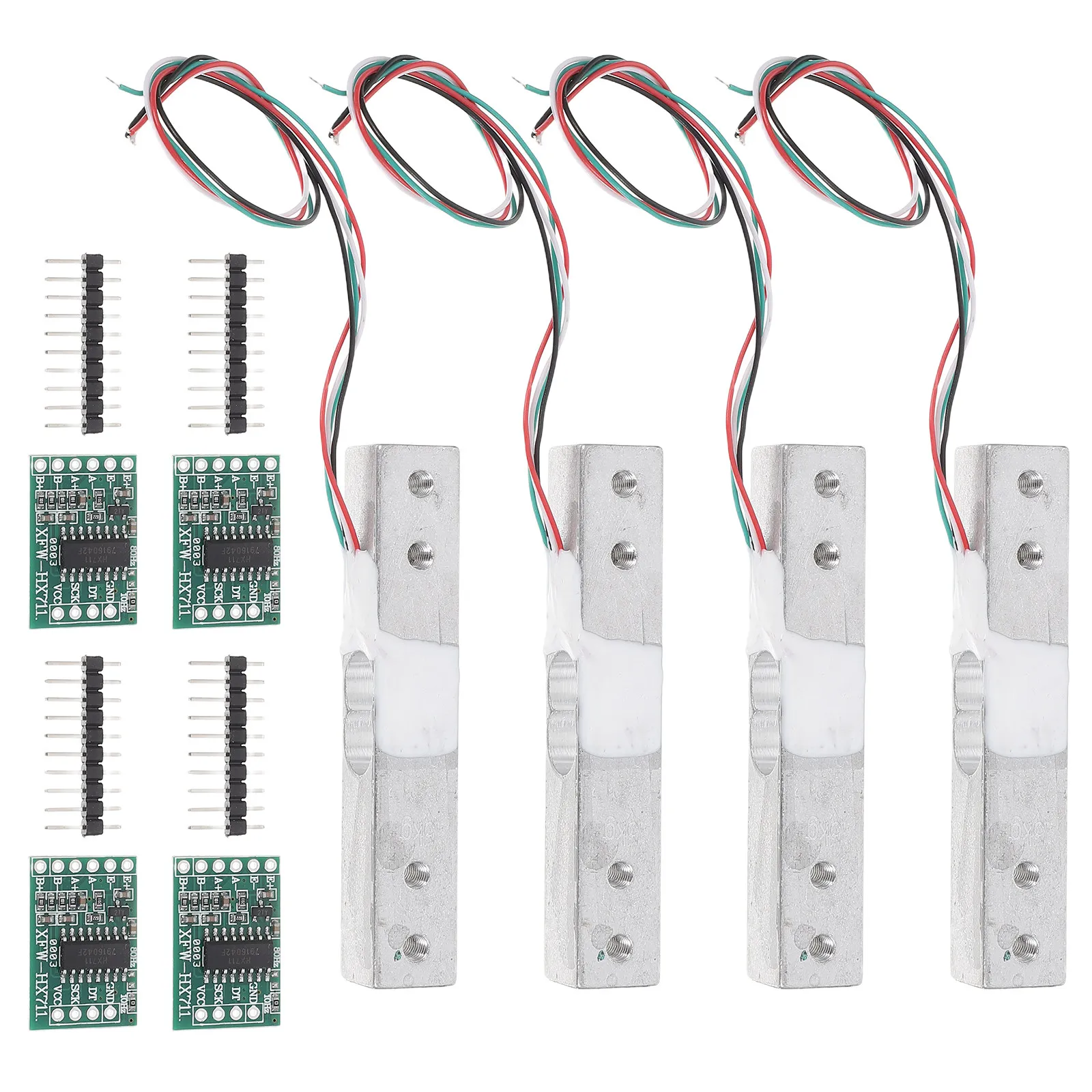 4Pcs Kitchen Scale Module Digital Load Cell Sensor 5Kg High Precision Electronic Weighing Sensor for DIY Food Scale Parts