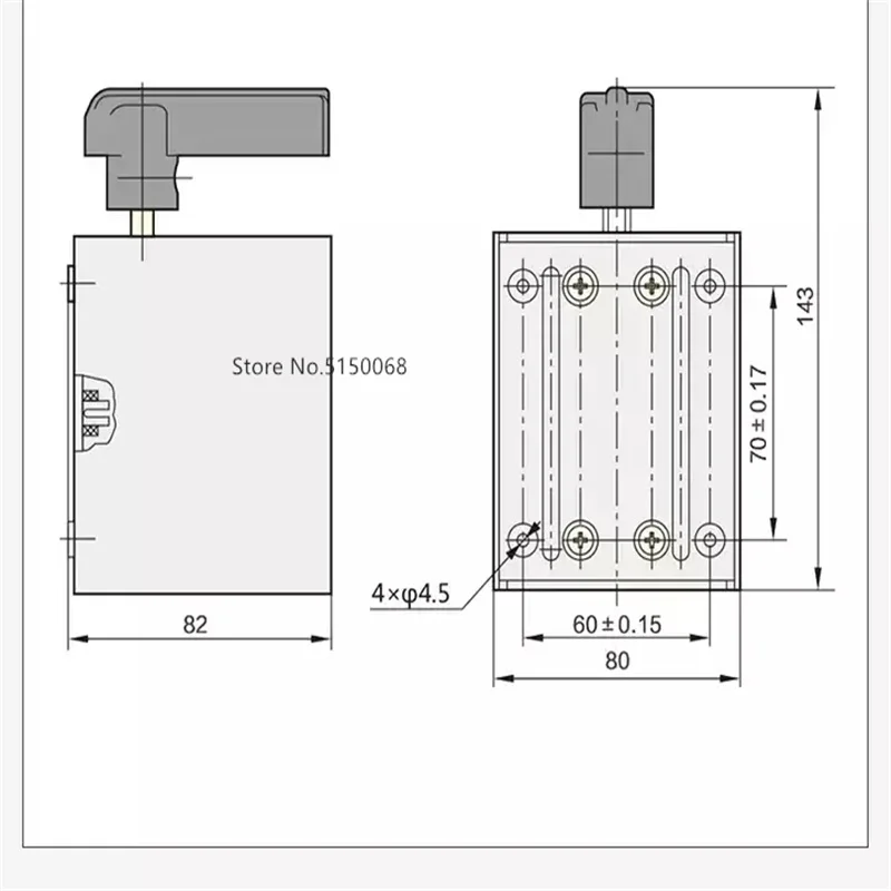 CHNT CHINT Transfer Switch Handle  HY2-8 HY2-12 HY2-20  Reverse Switch Motor and Noodle Machine Forward and Reverse Mixer