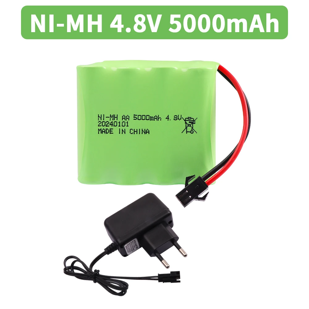 M نموذج 5000mah 4.8V ni-mh بطارية AA ل Rc لعب السيارات الدبابات روبوت قوارب البنادق Ni-MH AA 4.8 فولت بطارية قابلة للشحن