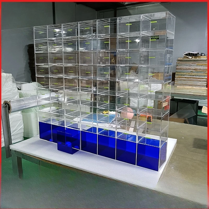 Acrylic cabinet, transparent acrylic storage cabinet