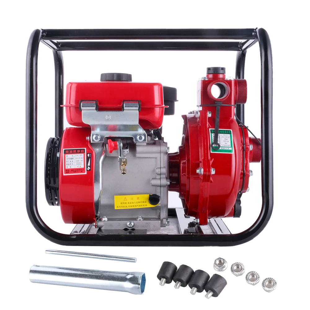 

5hp Diesel Engine Water Pump 2-inch Dual Impeller Diesel Engine Water Pump Machine