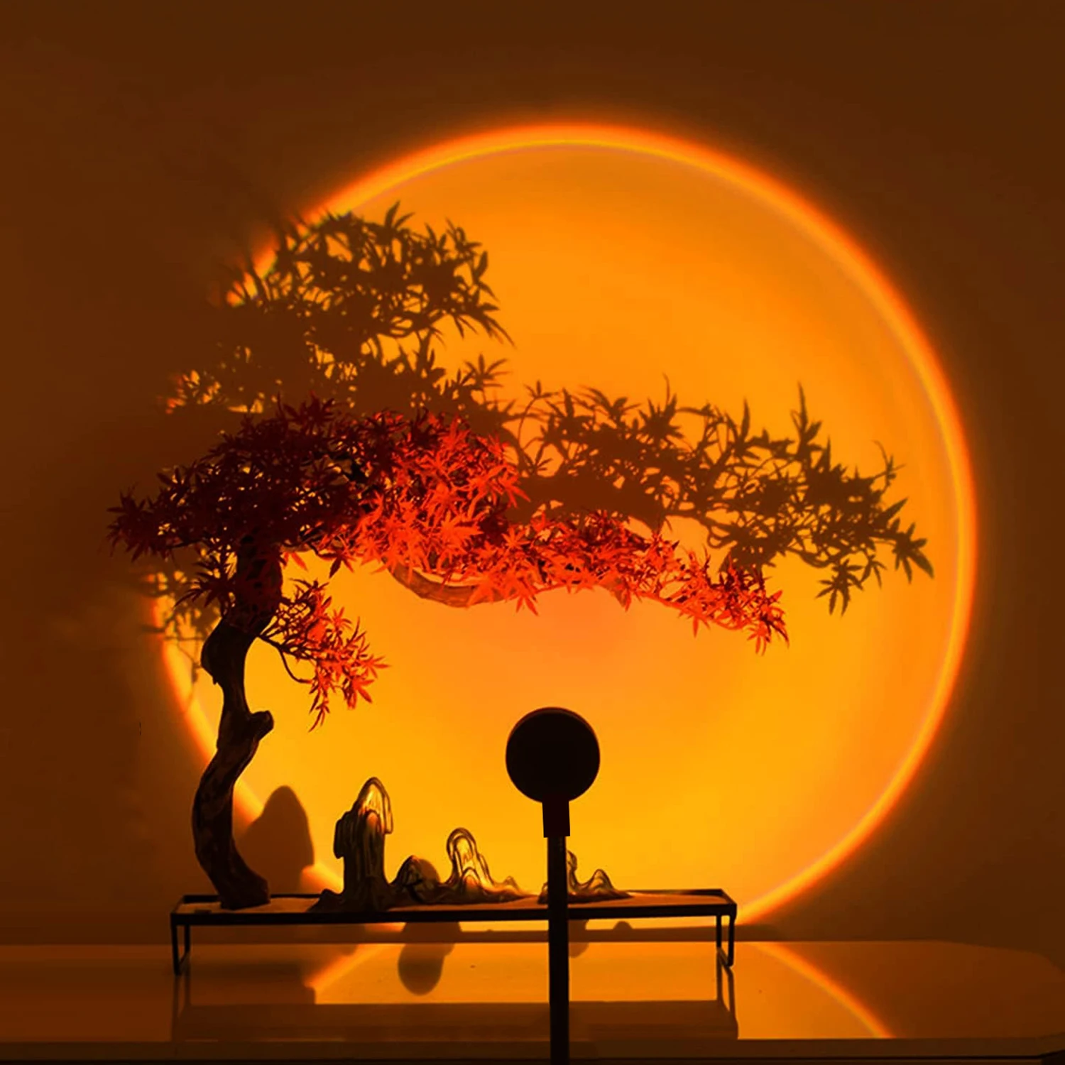 Портативный USB-светильник для закатов, настольный светильник для общежития, Plug and Play для исцеления заката