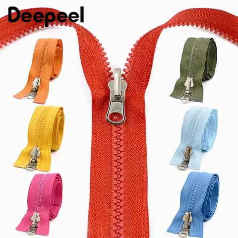 1/3/5Pcs 5# 70cm Double-side Zipper Resin Zippers Jacket Shoes Decor Zips Luggage Bag Closure Zip Repair Kits Sewing Accessories
