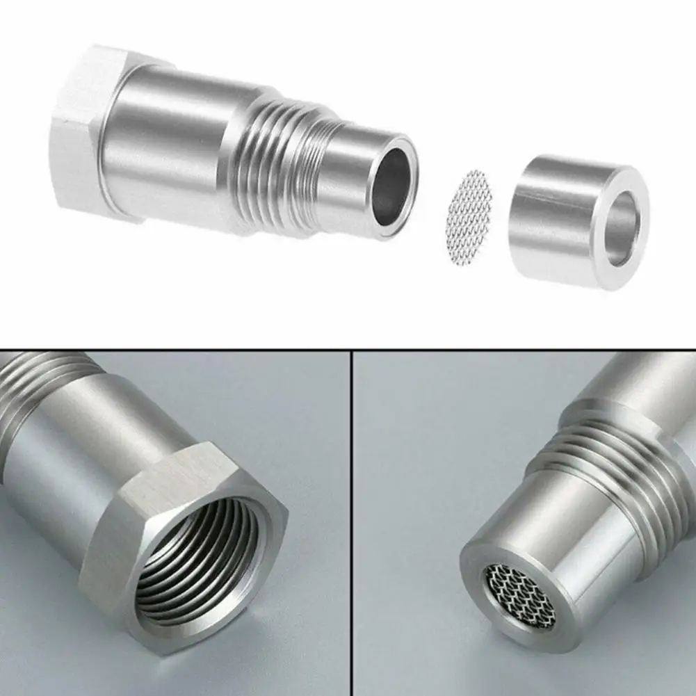 Universal Extension Filter Oxygen O2 Sensor Connector Extender Spacer Internal Thread M18*1.5 Stainless Steel Adapter Auto Parts