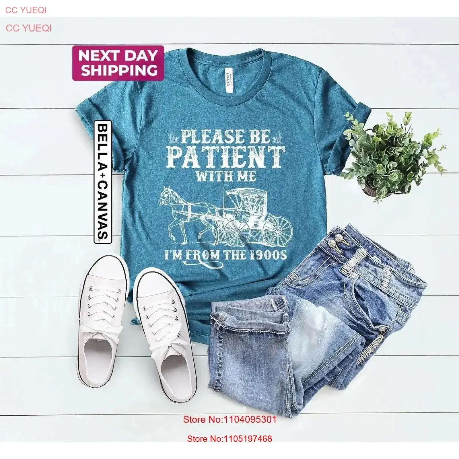 

Пожалуйста, будьте терпели со мной, я из 1900-х годов, забавная футболка в стиле вестерн, мем, друг, мама, женская винтажная, универсальная, удобная