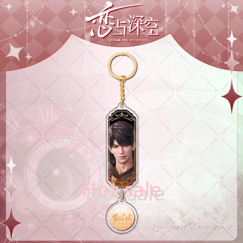 NEW Anime  Love and Deepspace Caleb Game Acrylic Model Keychain Cosplay Figure Accessories Backpack Desk Decor Fans Gift