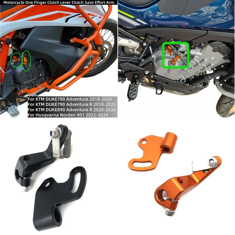 Motorcycle clutch bracket cable bracket One Finger Clutch Lever Save Effort Arm for KTM DUKE 790 890 ADV R S Adventure 2020-2026