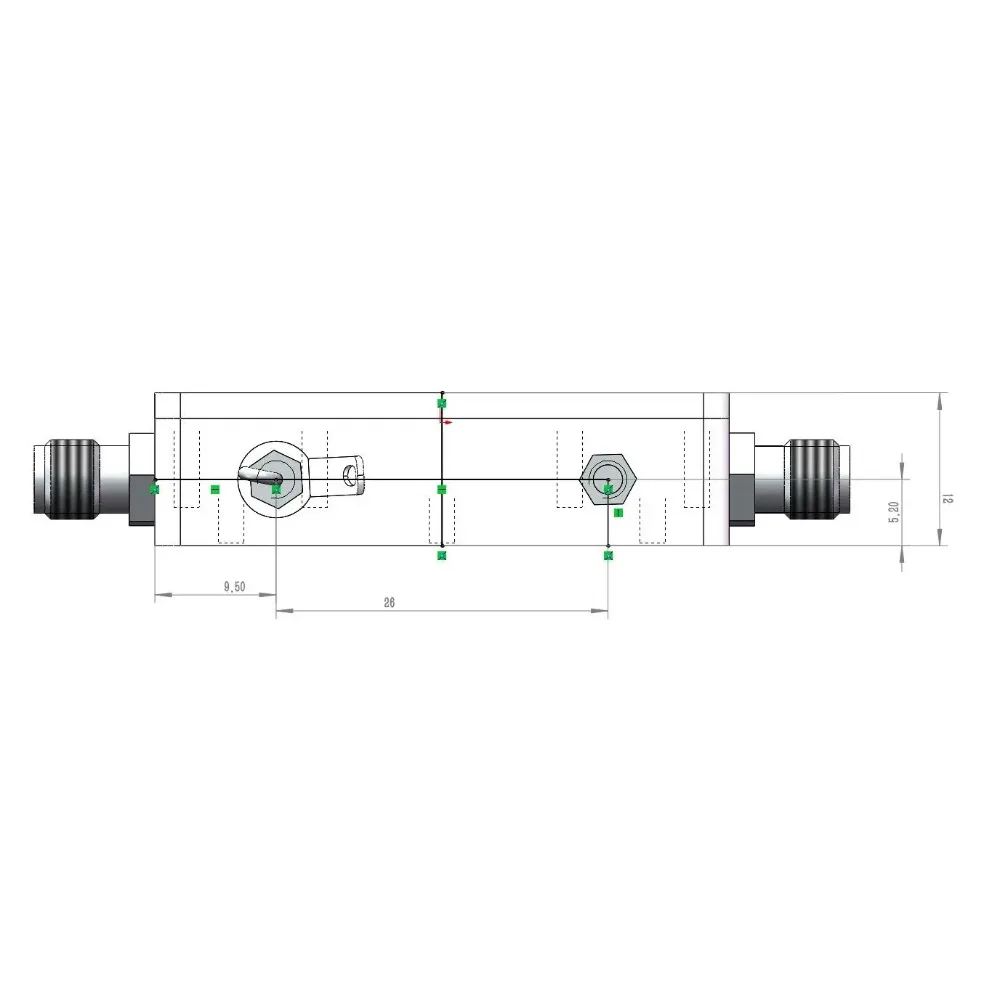 Amplificador de banda ancha LAN RF, 10Mhz-10Ghz, 40DB, ganancia P1dB = 20dBm, amplificador de bajo ruido para mezclador de Radioaficionado, receptor de unidad de señal