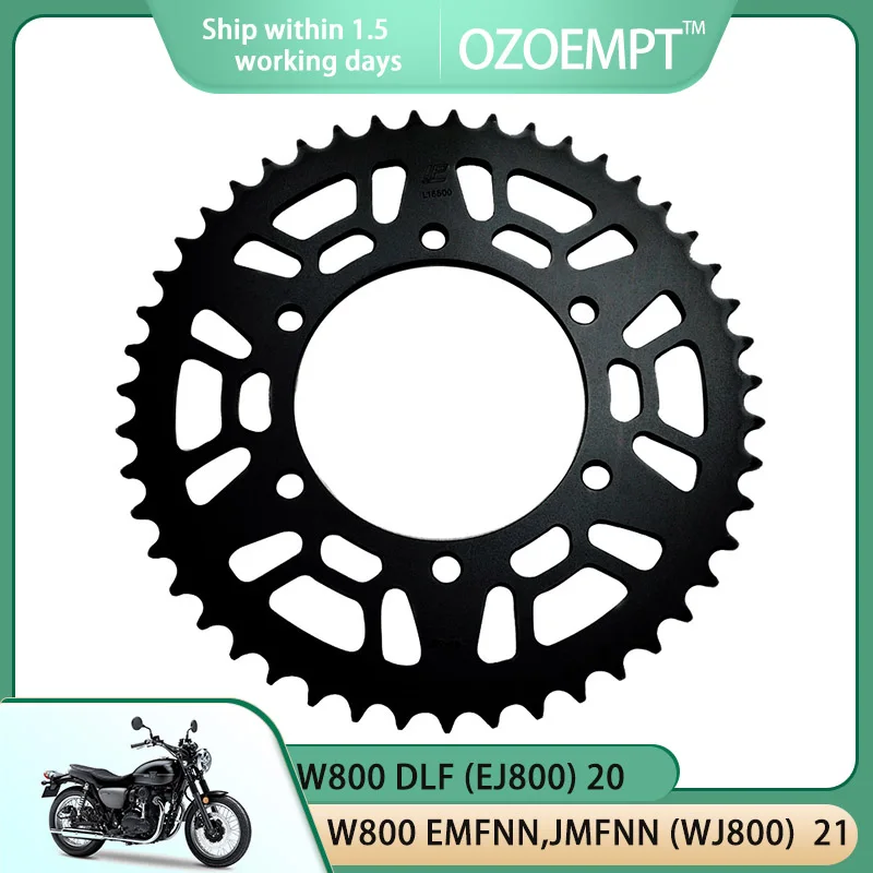 

OZOEMPT 520-37T Motorcycle Rear Sprocket Apply to W800 DLF (EJ800) 20 W800 EMFNN,JMFNN (WJ800) 21 W800 ENFNN,JMFNN (EJ800) 22