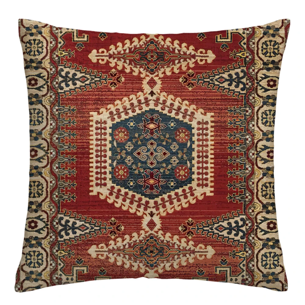 Retro ethnic pillowcase, Moroccan style cushion cover, sofa decoration cushion cover 50x50 can be customized for home decoration