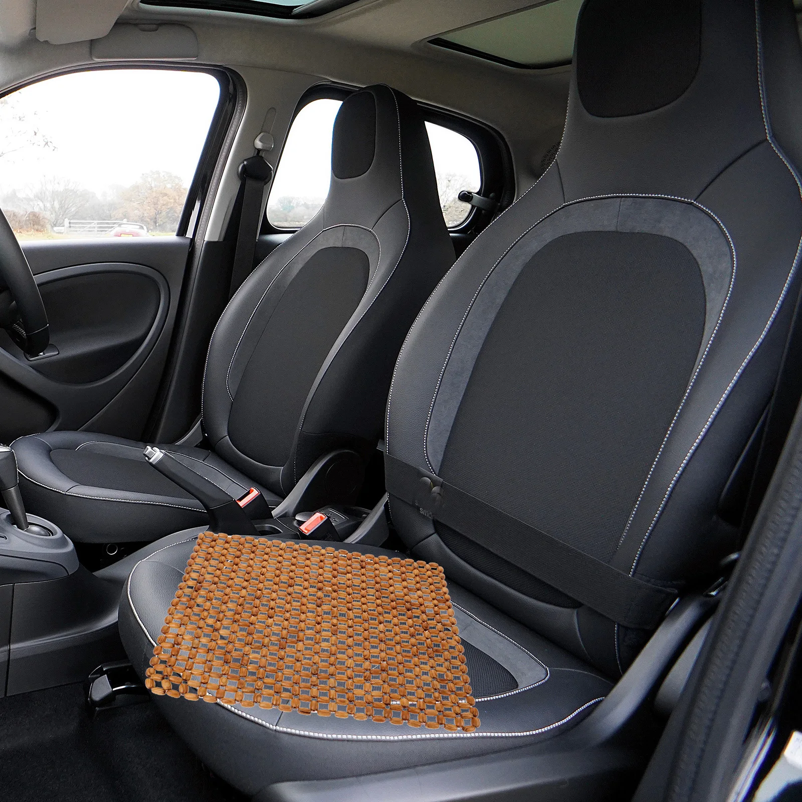 

Car Seat Protector Hollow Out Ventilated Driving Cushion Handwoven Durable Automotive Seat Cushion for Comfort