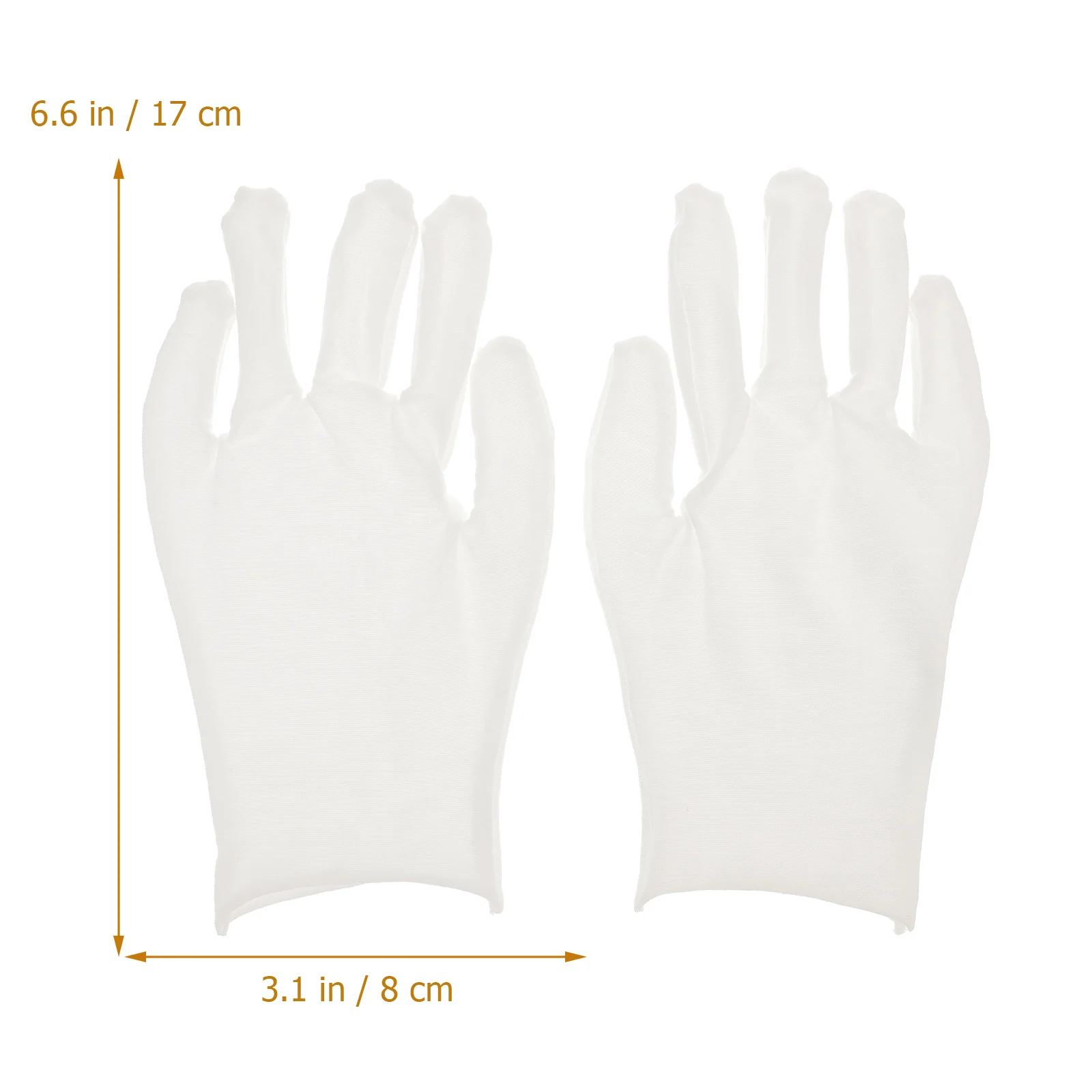 

12 Pairs Lightweight Cotton Protective Gloves For Gardening Industrial Work Safety Barrier Reusable Cleaning Handling White