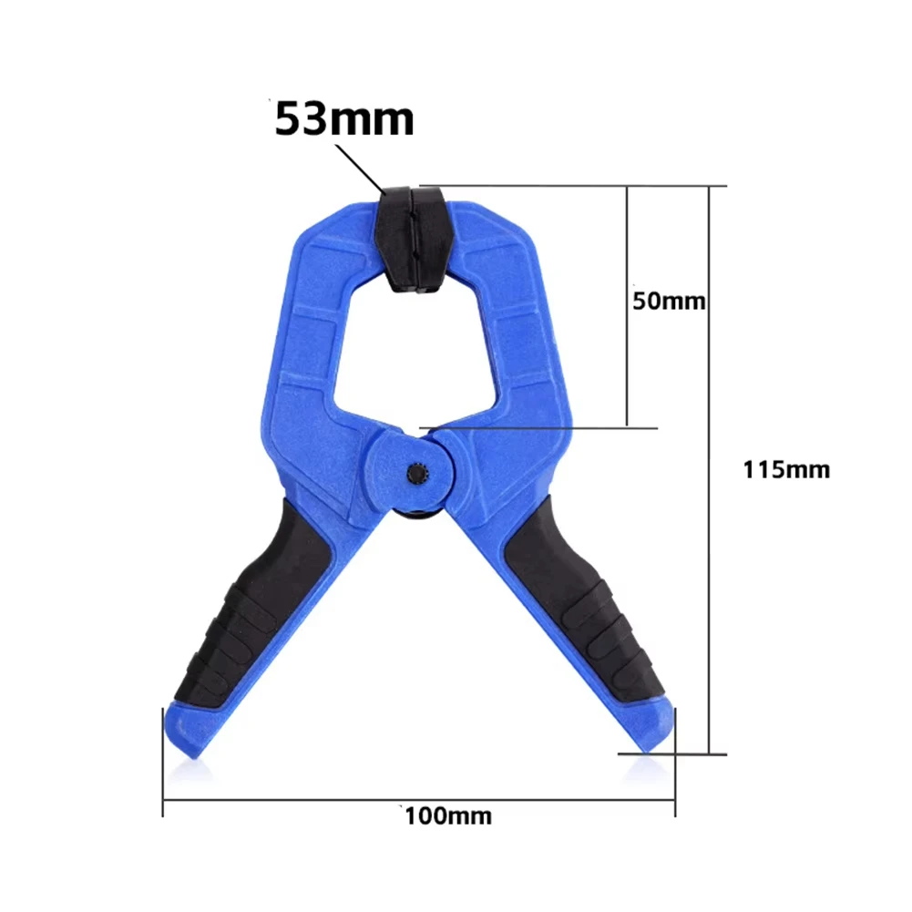 4PCS A-Shape Woodworking Clamp with Nylon Body Spring-Activated for Quick Release and Non-Slip Rubber Pads for Stable
