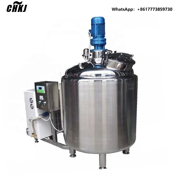 

CHKJ 2000L 500L 1000L Vertical Stainless Steel Milk Cooler Chilling Tank with Pump New Condition for Farms 100L