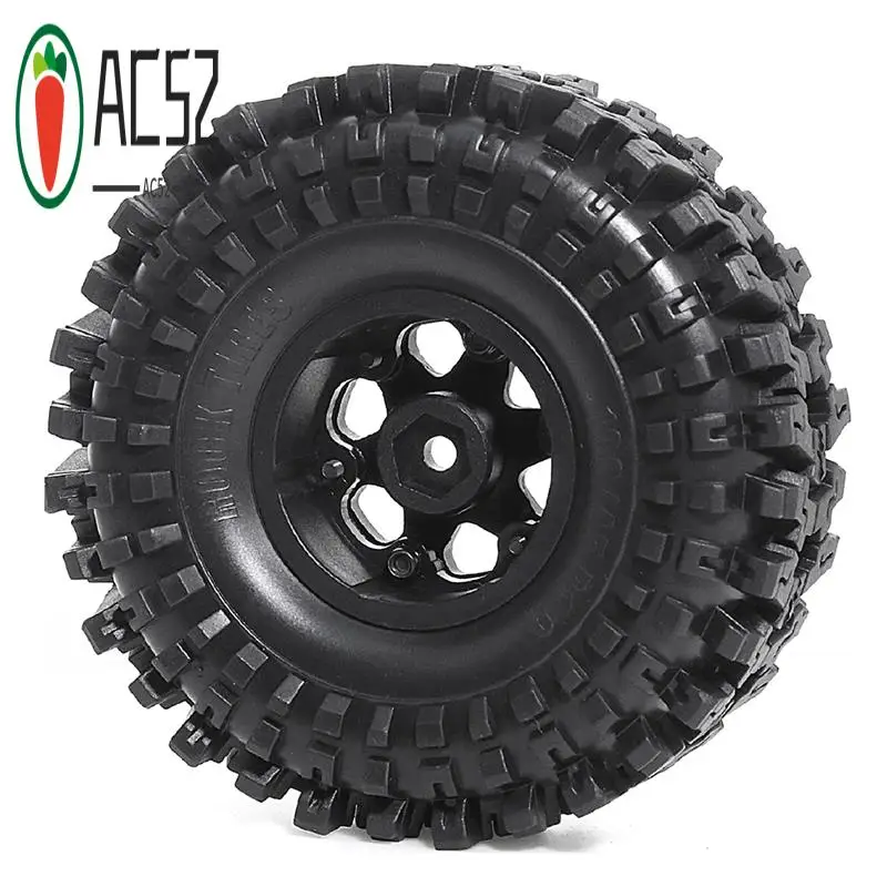 

AC52-4PCS пластиковая ступица колеса 1,9 дюйма резиновые рок-шины колесные шины для 1:10 RC гусеничный автомобиль осевой SCX10 TRX4
