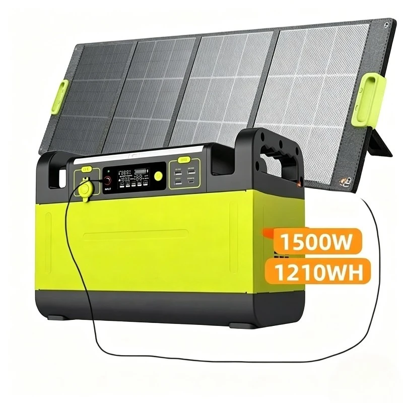 1500watt Portable Power Bank Power Station With Ac Outlet For Outdoors Camping Travel Hunting Emergency Use