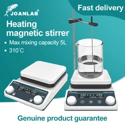 JOANLAB 5L Magnetic Stirrer Hot Plate Digital Display Heating Thermostatic Magnetic Mixer Laboratory 1500rpm