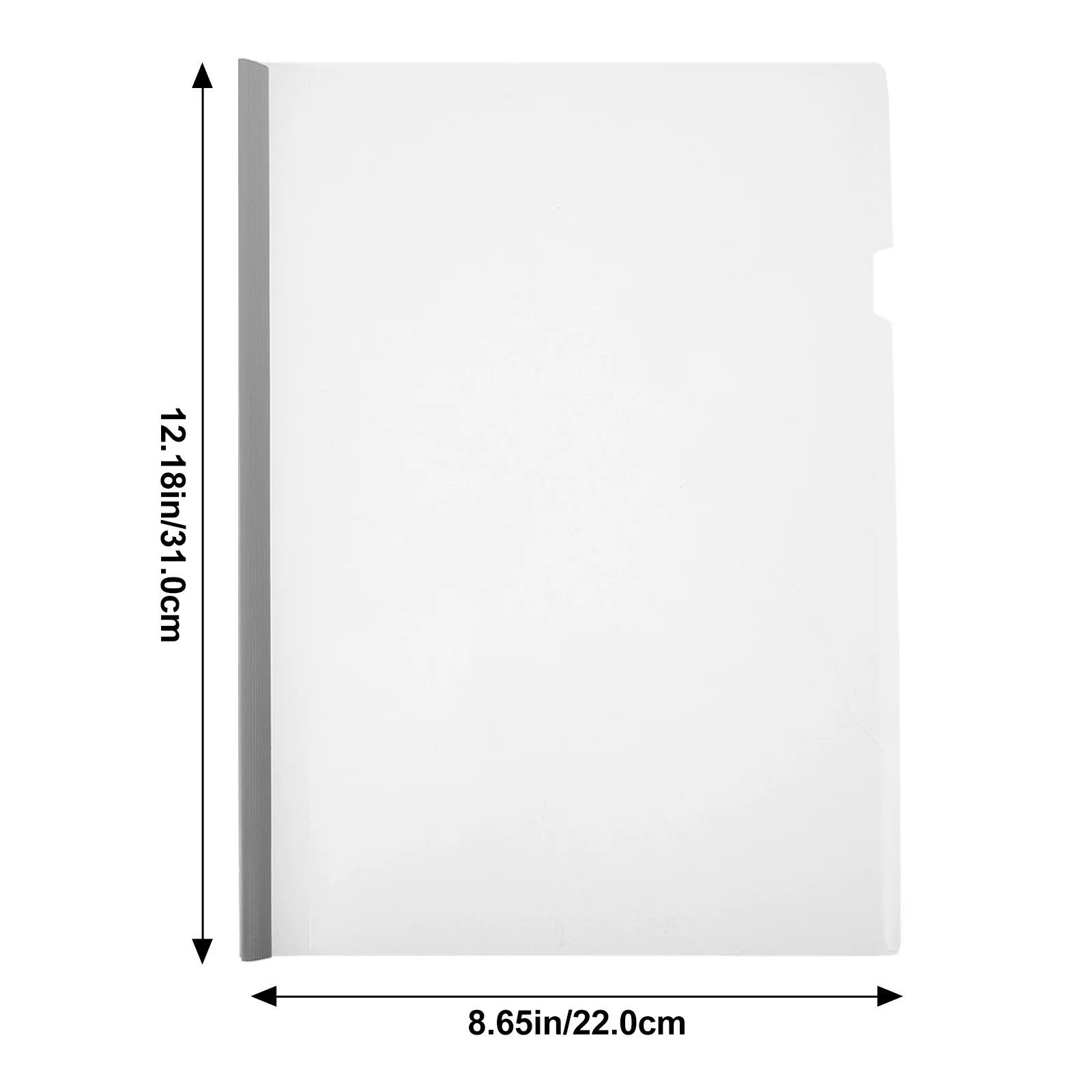 20Pcs Triangle Document Folders with Sliding Bars Heavy Duty A4 File Organizers for Papers Reports Receipts Clear Report Covers