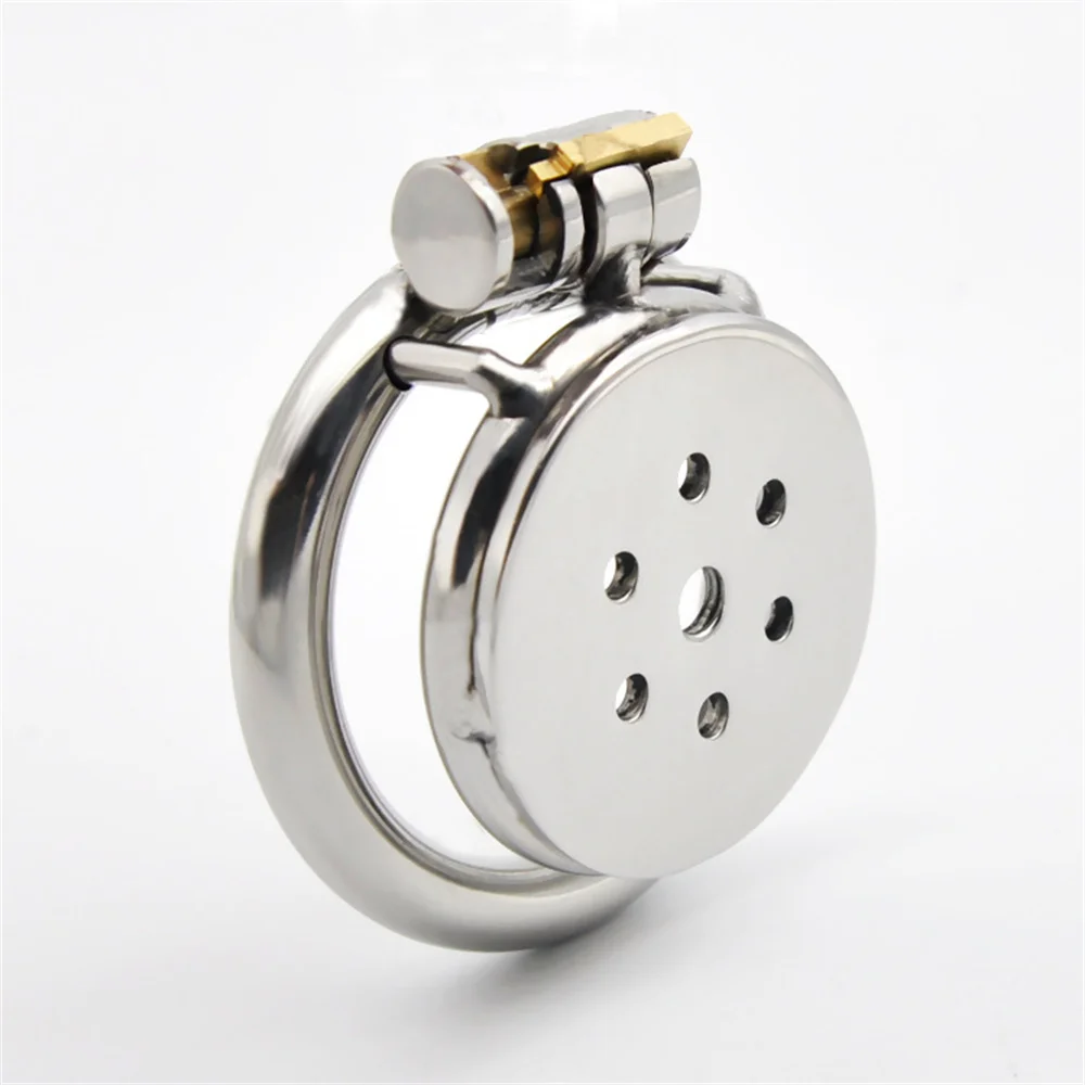 Male Slave Super Mini Chastity Cage Stainless Steel Chastity Device Penis Cage Cock Ring With Lock Sex Toys For Men BDSM Sissy