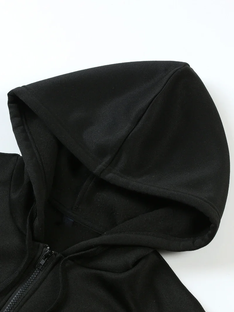 سترة نسائية بغطاء للرأس بشعار Disney Car Lightning McQueen Racing 95 Track مع قلنسوة بسحاب وأكمام طويلة كاجوال للشتاء