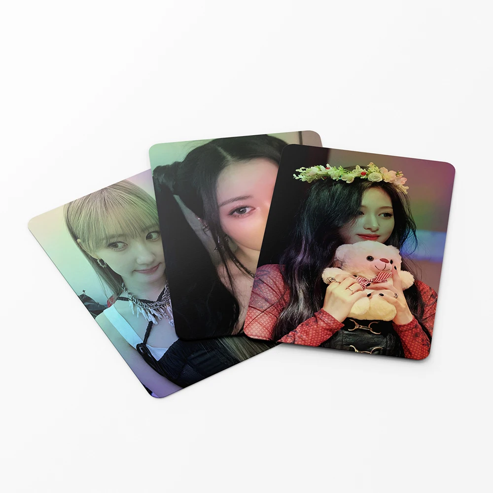 55Pcs/Set KPOP BABYMONSTER LIKE THAT Boxed Laser Lomo Cards Ahyeon Asa Ruka Rami Double Sides Photocards Fans Collection Gifts