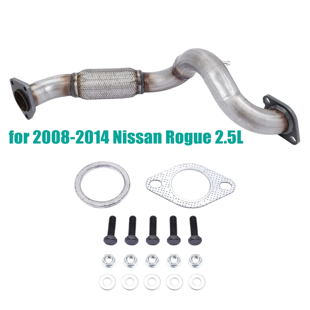 Exhaust Flex Pipe Fits for 2008-2014 Nissan Rogue 2.5L FRONT WHEEL DRIVE ONLY