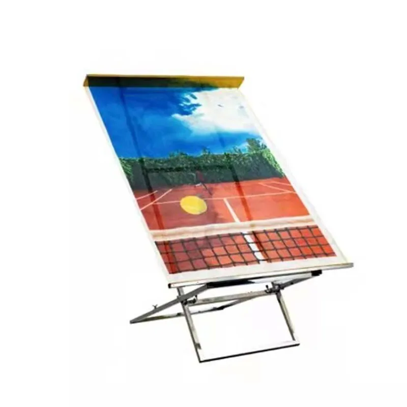 Portable Tennis Rebounder Net, Movable Practice Wall Great for Solo Drills for Starters Indoor and Outdoor