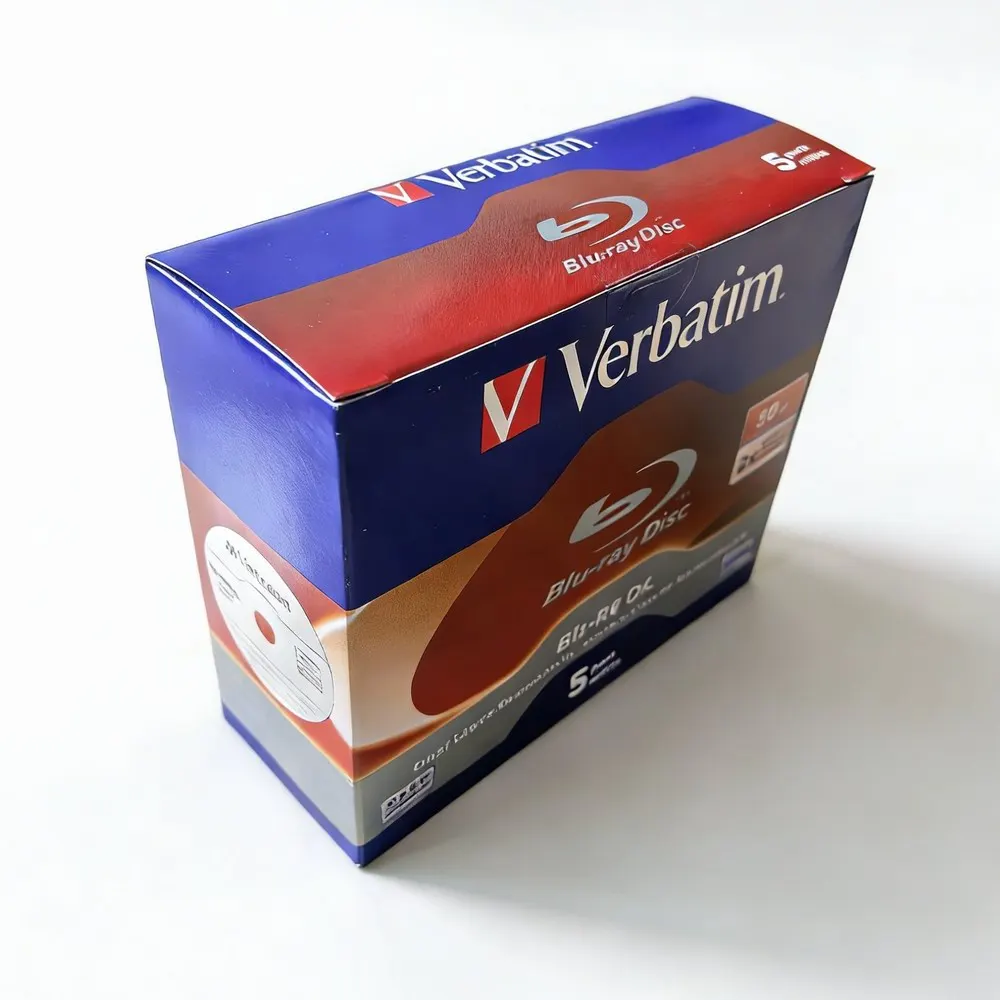 5Pcs Verbatim Blu-Ray Disc BD-RE DL 50GB 2X BDRE Blank Bluray Disks Dual Layer Rewritable