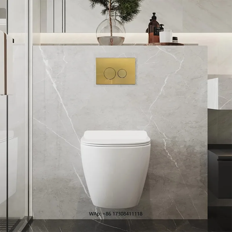 Bathroom Hanging Toilets Ceramic Wall Hung Mounted Toilet Commode  with Concealed Cistern