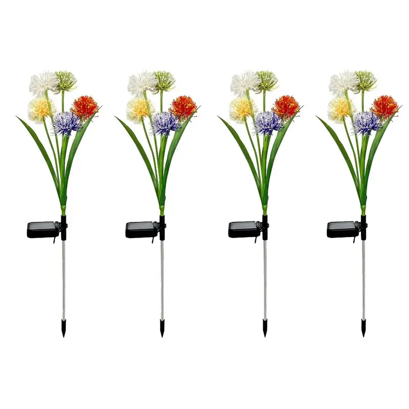 

LLCS-Solar Outdoor Lights Decorative,5 Head Solar Swaying Flowers IP65 Waterproof Solar Powered Lights For Garden,Yard