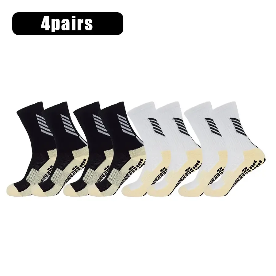 

4, мужские и женские нескользящие носки для бейсбола, футбола, тенниса, спортивные упражнения