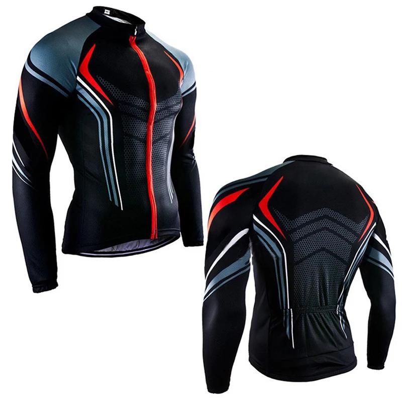 Long Sleeve Cycling Jersey for Men Bicycle Shirt Breathable High Quality Mountain Bike Clothes