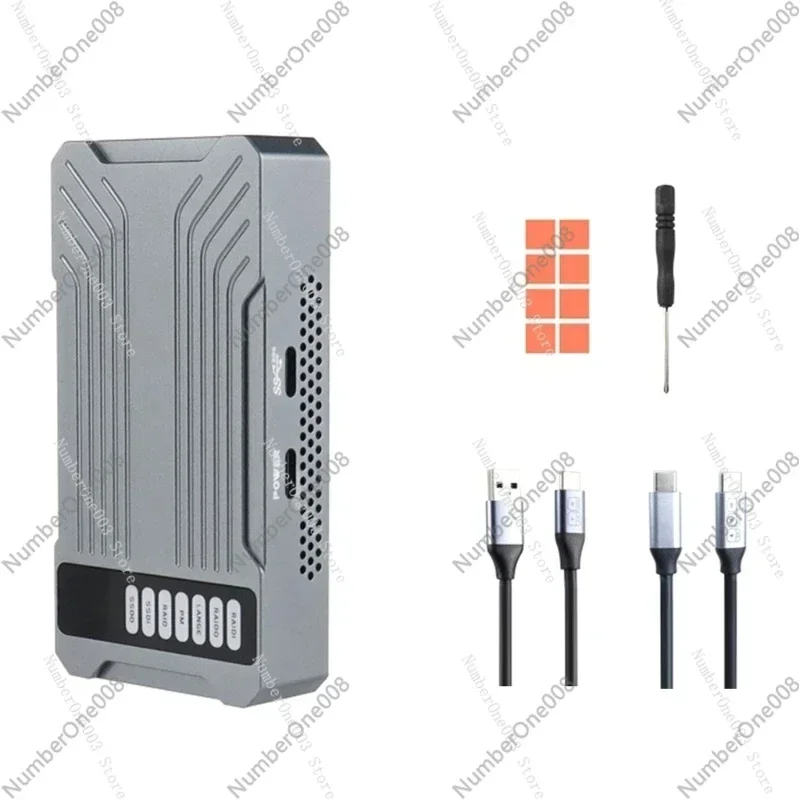 

M.2 NVMe SSD Enclosure, USB 3.2 Gen 2x2 (20Gbps) Aluminum Hard Drive Case, Tool-Free Design for 2280 SSD, High-Speed External