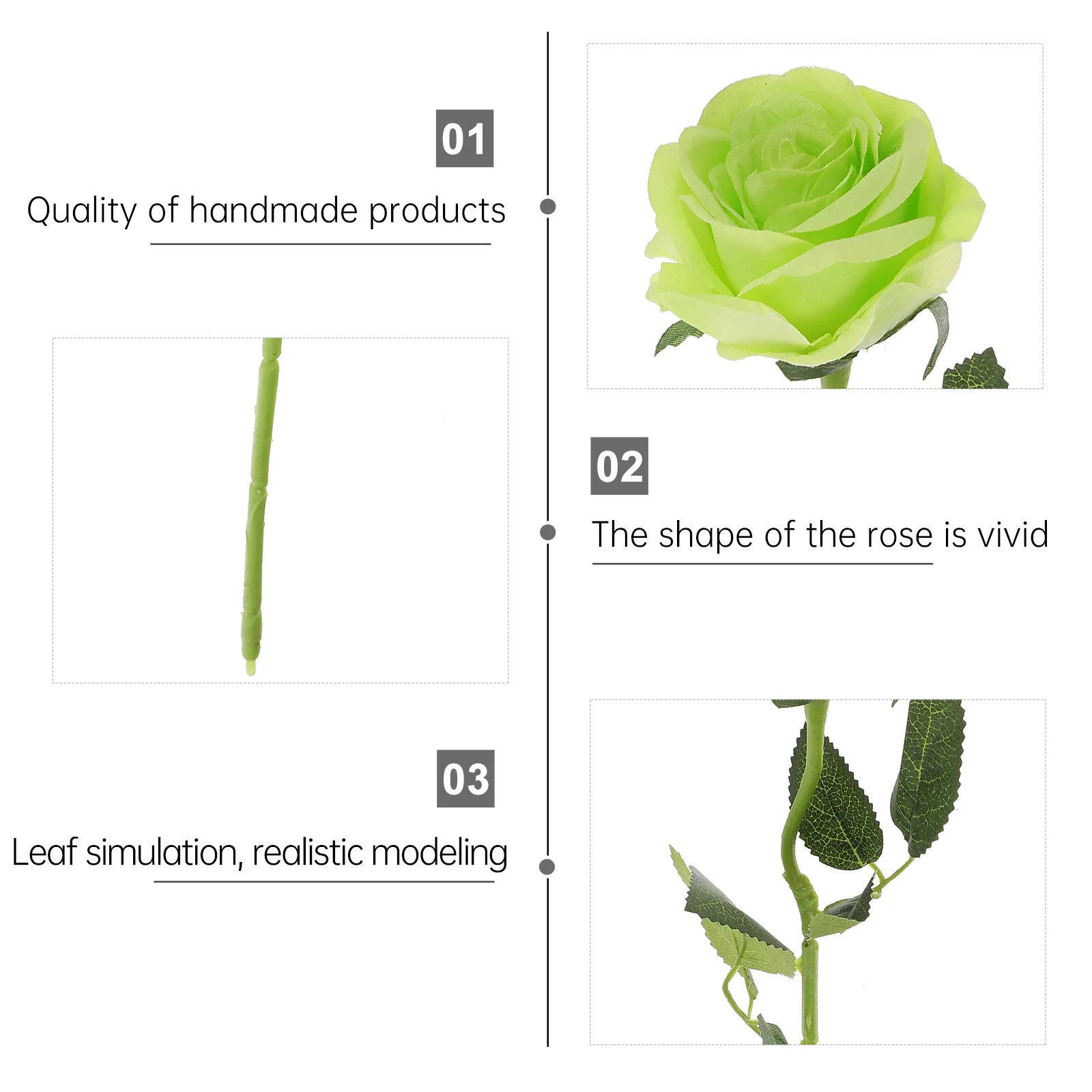 

8pcs Simulated Rose Artificial Roses For Wedding Decor Romantic Flower Arrangement Home Party Decoration Fake Rose Bouquet Silk