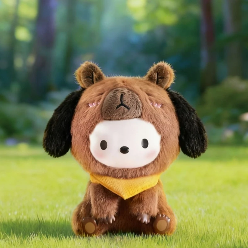 Sanrio characterr Capybara Series Caixa cega de pelúcia de vinil, estatueta, presente, brinquedo moderno, caixa misteriosa, brinquedo surpresa