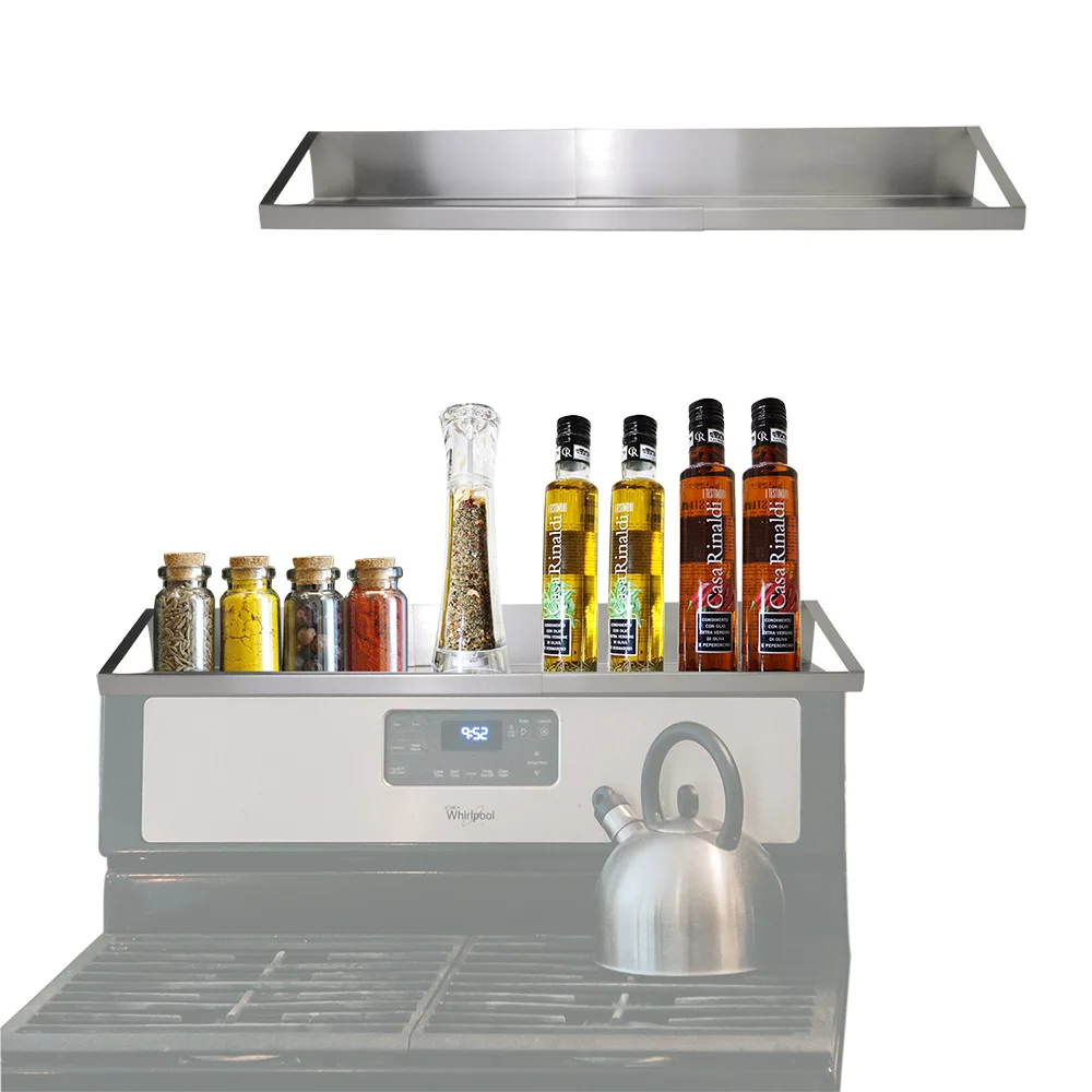 

1PCS Stainless Steel Spice Rack for Refrigerator Shelf Fridge Organizer for Kitchen Storage