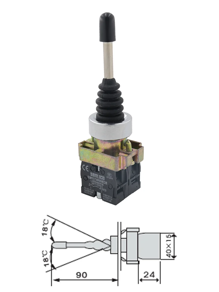 2NO 2Position Cross Rocker Switch SD2 XD2PA12 XD2PA22/ 2NO2NC 4Position Joystick Controllers Cross Main Switch XD2PA14PA24 Ø22mm