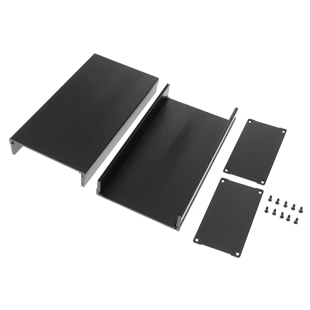Aluminum Profile Enclosure Box 105x55x200mm Electronic Project Case with Screws for Universal Controller PCB