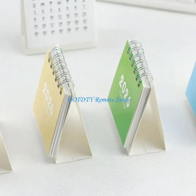 

2026 Desk Calendar Twin-Coil Binding Tabletop Calendar 17 month Runs from Aug 2025 to Dec 2026 For Daily Scheduling