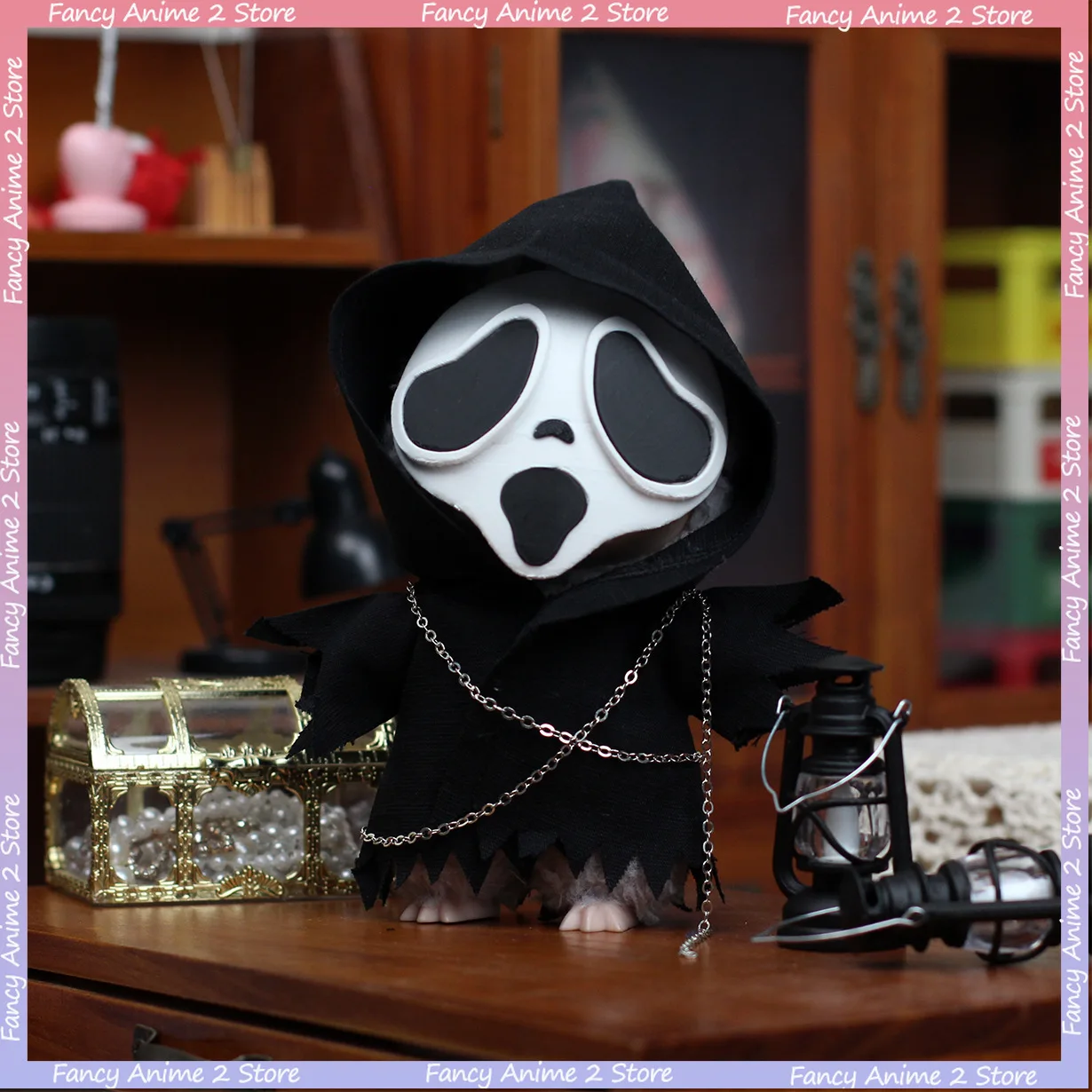 

Хэллоуин тыква Лабубу кукла одежда наряд со световым украшением призраки Таро костюмы на Хэллоуин украшения для куклы 15/17 см