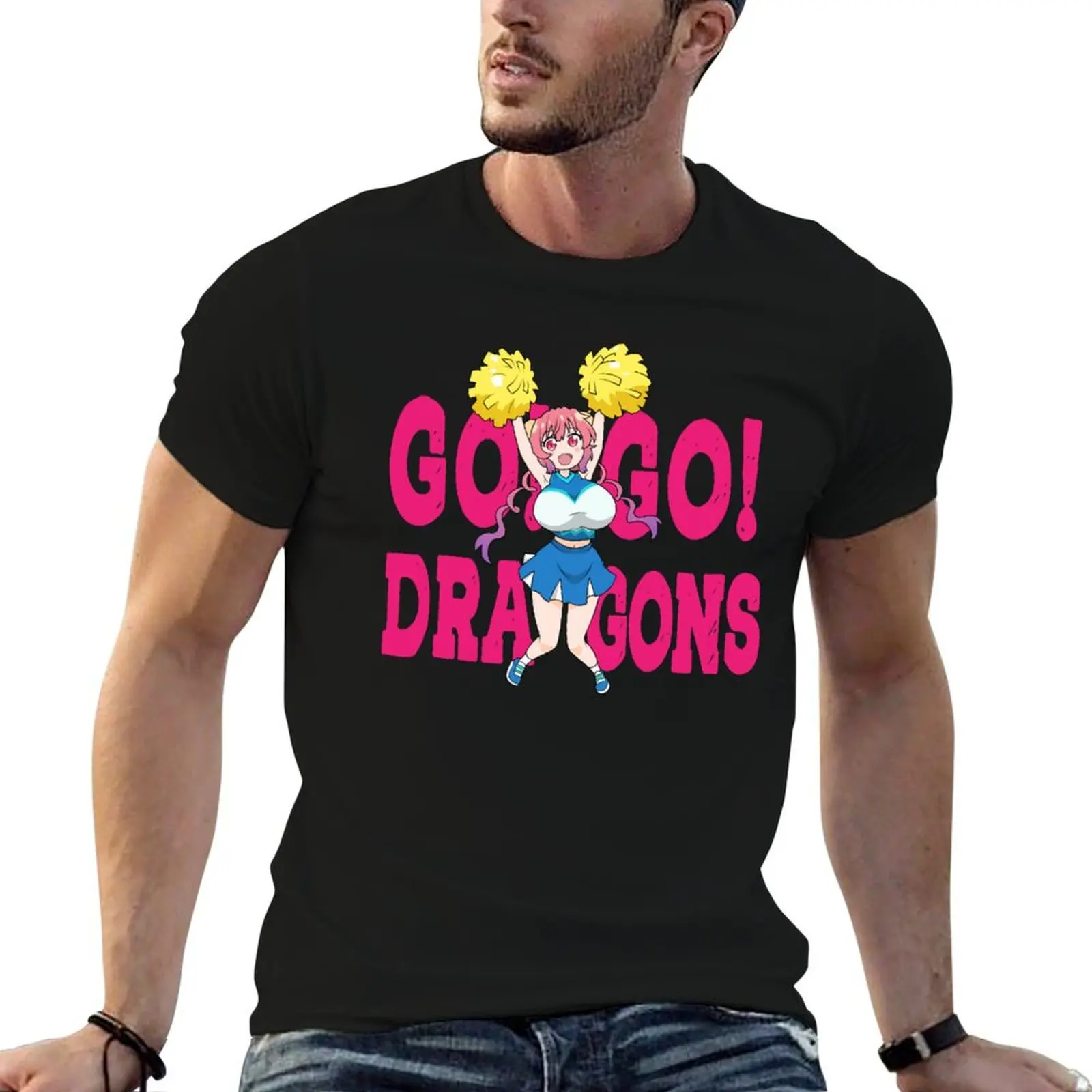 

Dragons Cheerleader Ilulu T-Shirt t shirts for man graphic funny t shirts for man cotton soft T-Shirt
