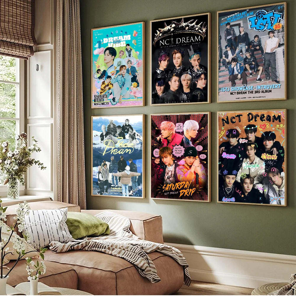 

Dream Kpop Boy Group N-Nct Classic Movie Posters Fancy Wall Sticker For Living Room Bar Decoration Room Wall Decor