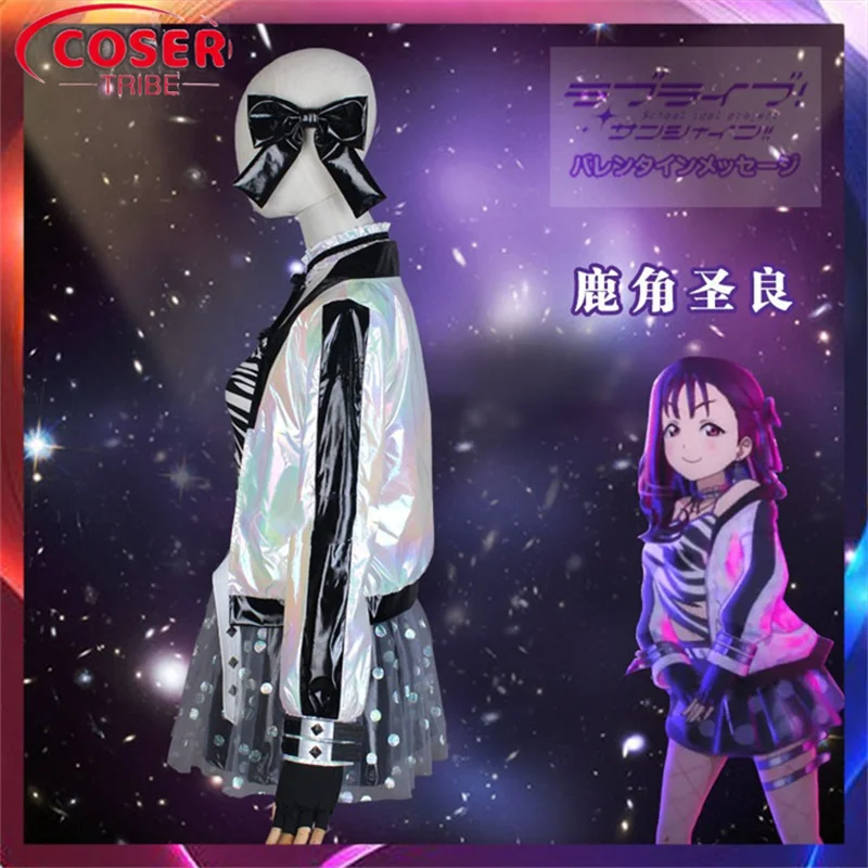 COSER TRIBE Anime Game Lovelive Saint Snow    Halloween Carnival Role CosPlay Costume Complete Set