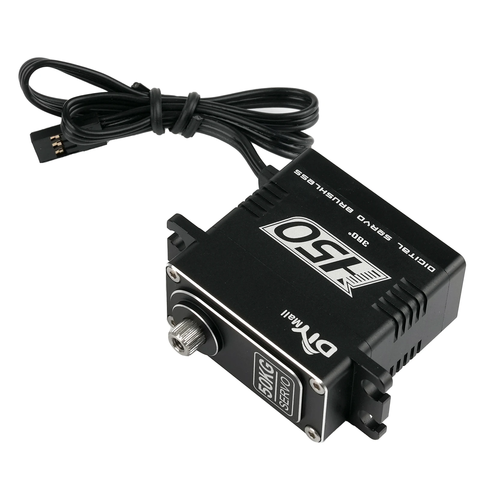 50 キロブラシレスデジタルサーボ 8.4V 全金属スチールギア防水 IP67 RC カー車両ロボット高トルク