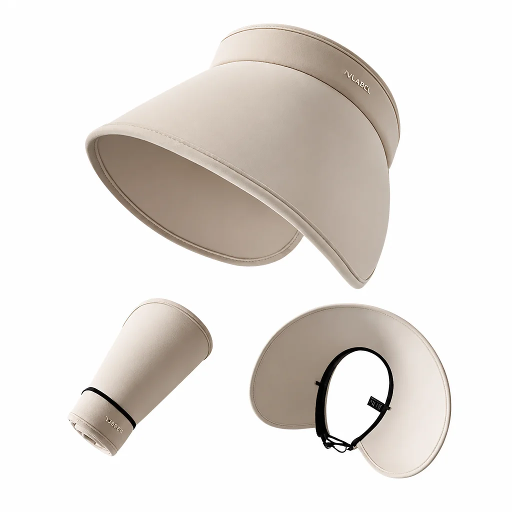 1pc Sun Hat Ice Silk Cooling UV Protection Flap Cap for Beach Hiking Cycling Men Women Packable Breathable Outdoor Gear
