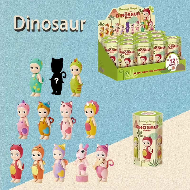 New Sonny Angel Dinosaur Series Mini Anime Figures Blind Box Hippers PVC Dolls mystery box Xmas Christmas Fans Kids Gifts Toys