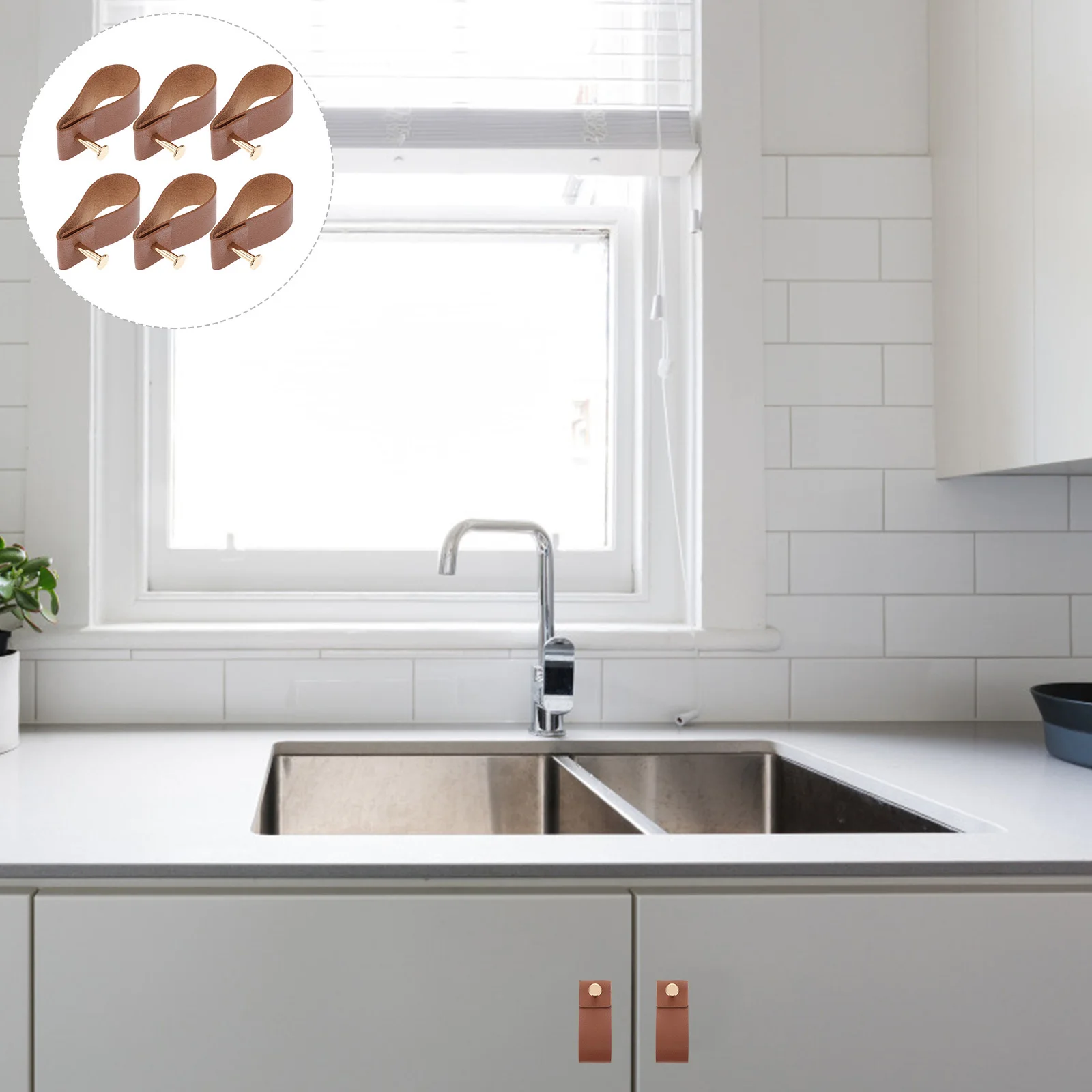 

6pcs European Style Pulls Modern Durable Furniture Handles For Cabinet Wardrobe Drawer Closet Decor Cabinet