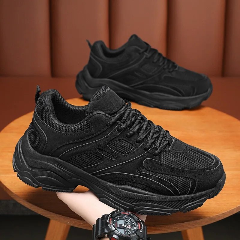 

2024 Fashion Men's Vulcanized Shoes Designer Comfortable Casual Shoes Men Thick Soled Anti Slip Resistant Sneaker Tenis Hombres